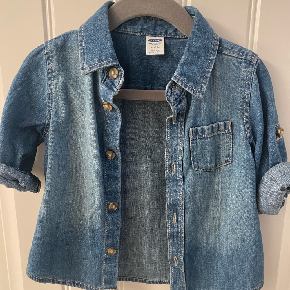 Old navy baby denim shirt